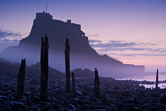 Lindisfarne Castle Pier in Mist.  Shortlisted for Take a View. The Landscape Photographer of the Year 2009.  Fine Art Landscape photography by Gary Waidson.