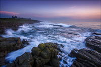 Dunstanburgh Castle from Cushat Stiel. 