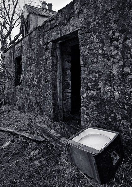 Elgol Deserted Cottage and television