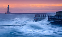 Roker Pier over Parsons Rocks. 