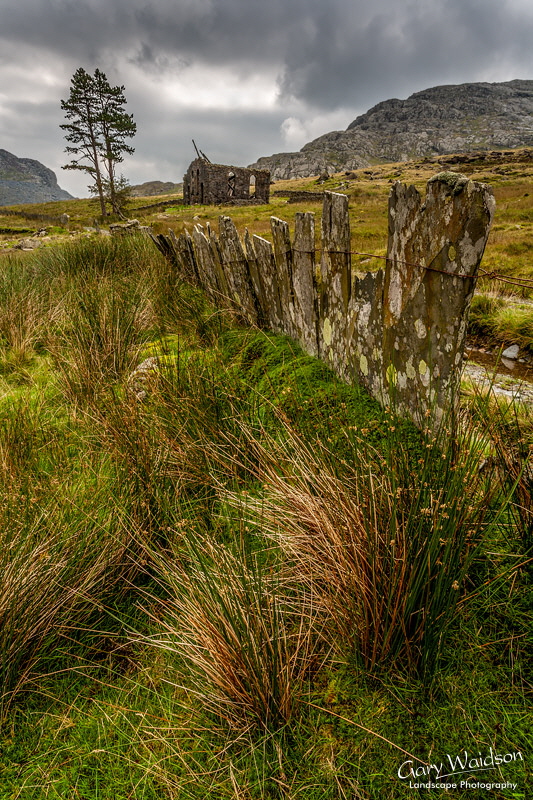 Cwmorthin Slate Fence. Fine Art Landscape Photography by Gary Waidson