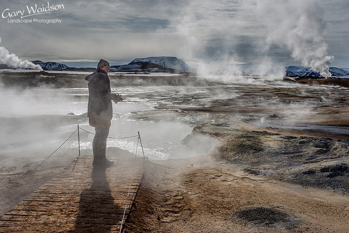 Debs at Hverarndor Hverir (Hverarondor Hverir), Iceland - Photo Expeditions -  Gary Waidson - All Rights Reserved