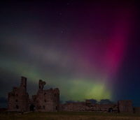 Aurora Borealis at Dunstanburgh. 