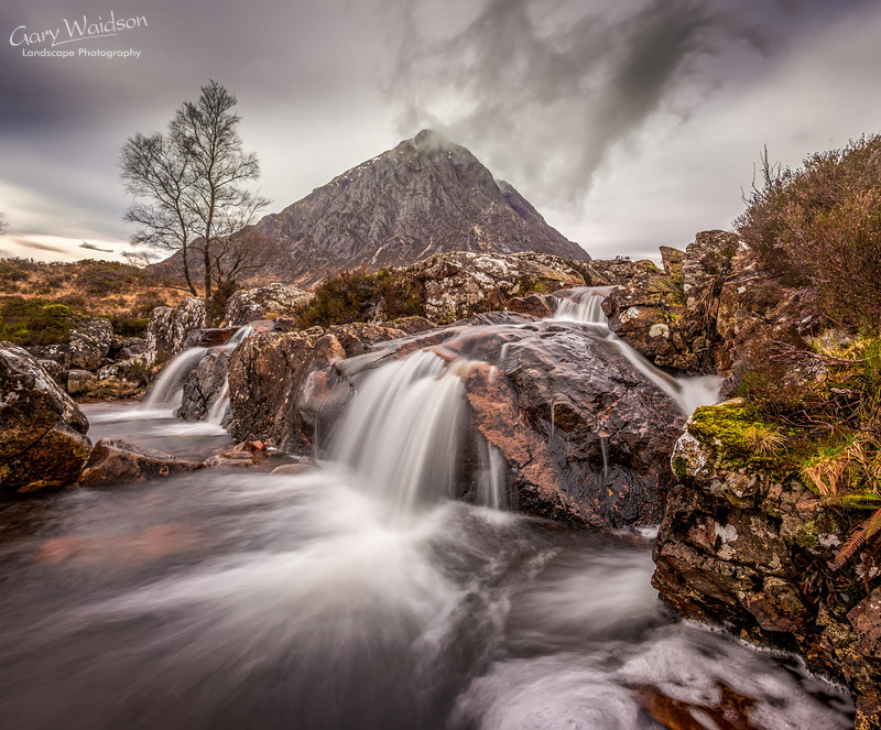Etive Mor Waterfall -   Waylandscape. Fine Art Landscape Photography by Gary Waidson