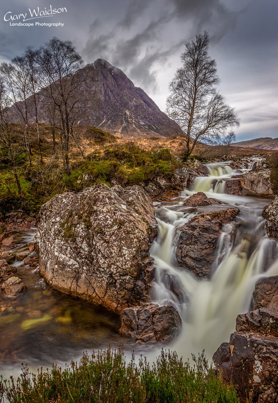 Etive Mor Waterfal -   Waylandscape. Fine Art Landscape Photography by Gary Waidson