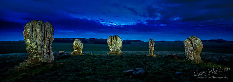 Five Stones of Duddo -   Waylandscape. Fine Art Landscape Photography by Gary Waidson