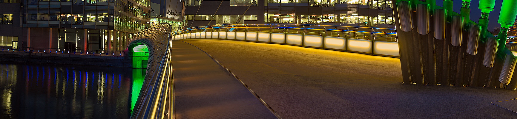 Media City and Salford Quays Panorama.  Fine Art Landscape Photography by Gary Waidson