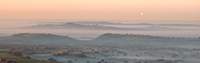Moon setting  over the Vale of Avalon.